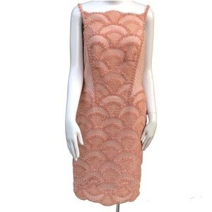 Tadashi Shoji Pink Tulle Floral Dress Size 10